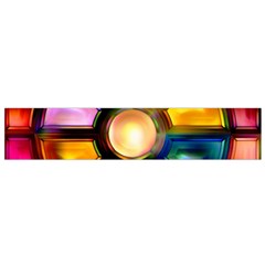 Glass Colorful Stained Glass Flano Scarf (small) by Nexatart