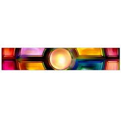 Glass Colorful Stained Glass Flano Scarf (large) by Nexatart