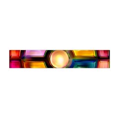 Glass Colorful Stained Glass Flano Scarf (mini) by Nexatart