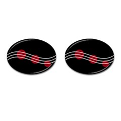 Elegant Abstraction Cufflinks (oval) by Valentinaart