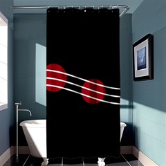 Elegant Abstraction Shower Curtain 36  X 72  (stall)  by Valentinaart