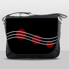 Elegant Abstraction Messenger Bags by Valentinaart