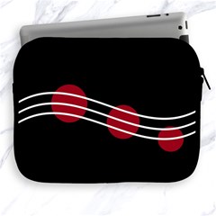 Elegant Abstraction Apple Ipad 2/3/4 Zipper Cases by Valentinaart