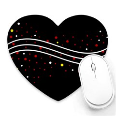 Elegant Abstraction Heart Mousepads by Valentinaart