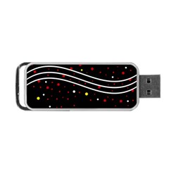 Elegant Abstraction Portable Usb Flash (two Sides) by Valentinaart