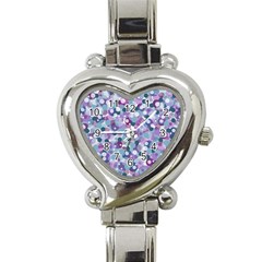 Decorative Bubbles Heart Italian Charm Watch by Valentinaart