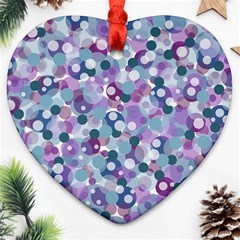 Decorative Bubbles Heart Ornament (two Sides) by Valentinaart