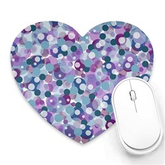 Decorative Bubbles Heart Mousepads by Valentinaart