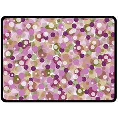 Colorful Bubbles Double Sided Fleece Blanket (large)  by Valentinaart