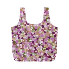 Colorful Bubbles Full Print Recycle Bags (m)  by Valentinaart