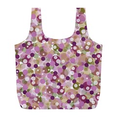 Colorful Bubbles Full Print Recycle Bags (l)  by Valentinaart