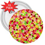 Playful bubbles 3  Buttons (10 pack)  Front