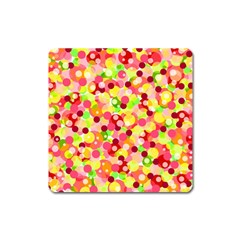 Playful Bubbles Square Magnet by Valentinaart