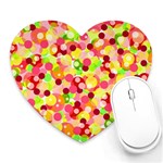 Playful bubbles Heart Mousepads Front