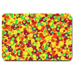 Bubbles Pattern Large Doormat  by Valentinaart