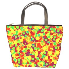 Bubbles Pattern Bucket Bags by Valentinaart