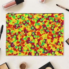 Bubbles Pattern Cosmetic Bag (xl) by Valentinaart