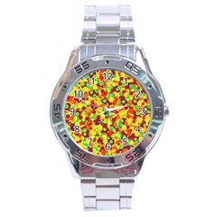 Bubbles Pattern Stainless Steel Analogue Watch by Valentinaart