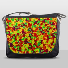 Bubbles Pattern Messenger Bags by Valentinaart