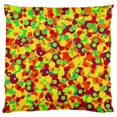 Bubbles Pattern Large Cushion Case (one Side) by Valentinaart