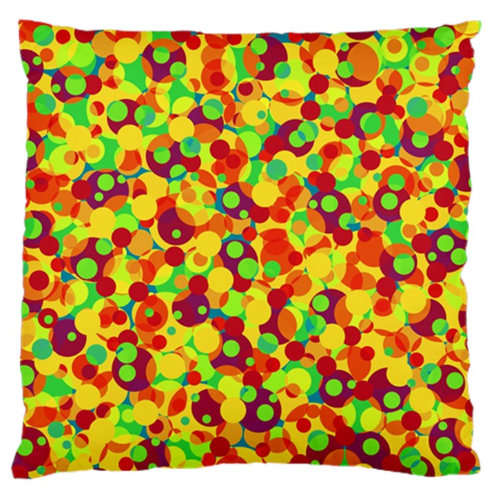 Bubbles pattern Large Flano Cushion Case (Two Sides)