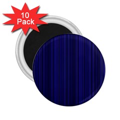 Deep Blue Lines 2 25  Magnets (10 Pack)  by Valentinaart