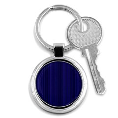 Deep Blue Lines Key Chains (round)  by Valentinaart