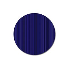 Deep Blue Lines Magnet 3  (round) by Valentinaart