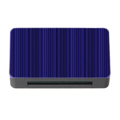 Deep Blue Lines Memory Card Reader With Cf by Valentinaart