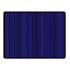 Deep Blue Lines Double Sided Fleece Blanket (small)  by Valentinaart