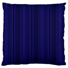 Deep Blue Lines Standard Flano Cushion Case (one Side) by Valentinaart