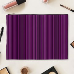 Deep purple lines Cosmetic Bag (XL)