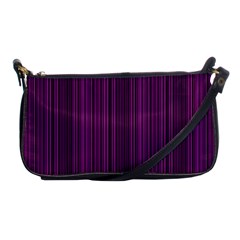 Deep Purple Lines Shoulder Clutch Bags by Valentinaart