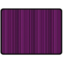 Deep Purple Lines Fleece Blanket (large)  by Valentinaart