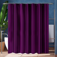 Deep purple lines Shower Curtain 60  x 72  (Medium) 