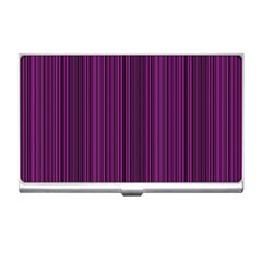 Deep Purple Lines Business Card Holders by Valentinaart