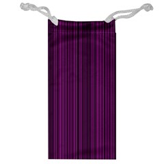 Deep Purple Lines Jewelry Bag by Valentinaart