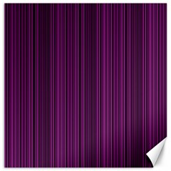 Deep Purple Lines Canvas 16  X 16   by Valentinaart