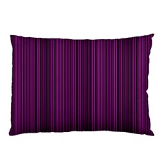 Deep Purple Lines Pillow Case by Valentinaart