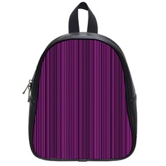 Deep Purple Lines School Bags (small)  by Valentinaart