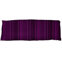 Deep Purple Lines Body Pillow Case (dakimakura) by Valentinaart