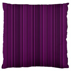 Deep Purple Lines Large Cushion Case (one Side) by Valentinaart