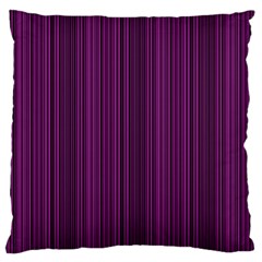 Deep Purple Lines Large Flano Cushion Case (one Side) by Valentinaart