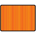 Orange pattern Fleece Blanket (Large)  80 x60  Blanket Front