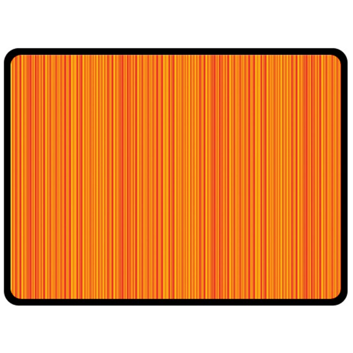 Orange pattern Fleece Blanket (Large) 