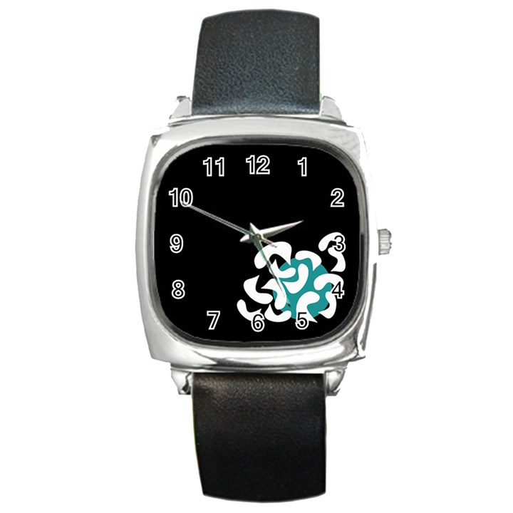 Elegant abstraction Square Metal Watch