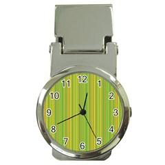 Green Lines Money Clip Watches by Valentinaart