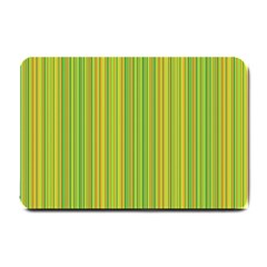 Green Lines Small Doormat  by Valentinaart