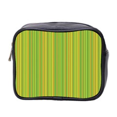 Green Lines Mini Toiletries Bag 2-side by Valentinaart