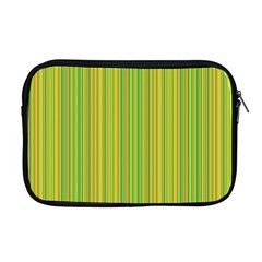 Green Lines Apple Macbook Pro 17  Zipper Case by Valentinaart